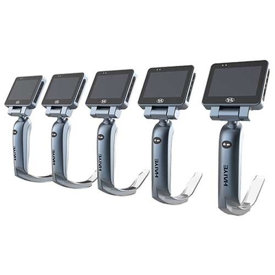 3 ″ HD شاشة عرض LCD فيديو منظار الحنجرة 5 + 3 شفرات مناظير الحنجرة يمكن التخلص منها
